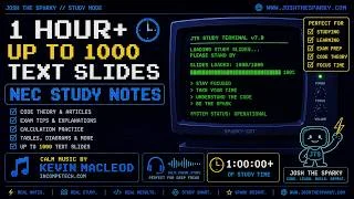 Over 1000 Study Slides | Study the NEC with CALMING MUSIC cover